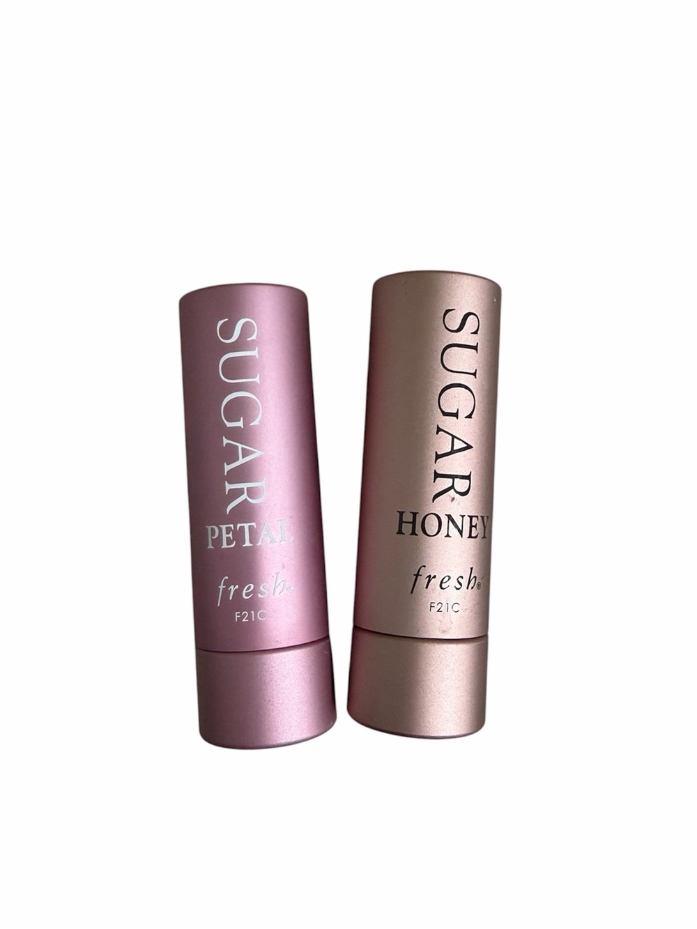 Fresh New Set of 2 Sugar Honey and Sugar Petal Tinted Lip Balms Bundle Full Size